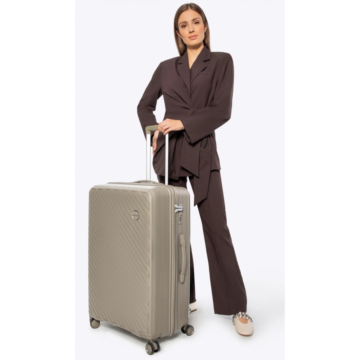 Troler WITTCHEN, mare, polipropilena, 4 roti, inaltime 75cm