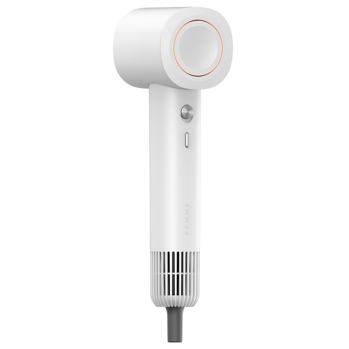 Uscator de par iHunt Femme AI Hair Dryer HD7, Brushless, Ionic Technology, Frizz-Free, 110000 rpm, Putere 1100W, White