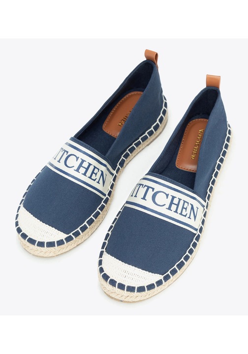 Espadrile pentru dama, Wittchen, cu logo, sintetic, albastru, 39 EU