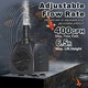 Pompa submersibila apa acvariu, 1800L/h, 25W, reglabila, negru, 8.6x6x6.9cm