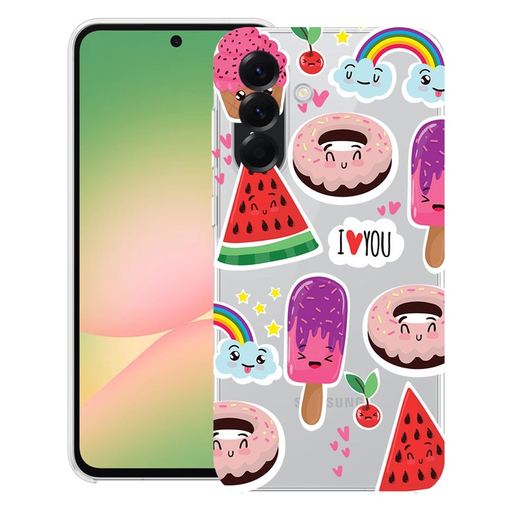 BestCase® Husa pentru Samsung Galaxy S25 FE cu Design Summer Feeling, Clear Slim Silicon, Antisoc, 2041145 T 87