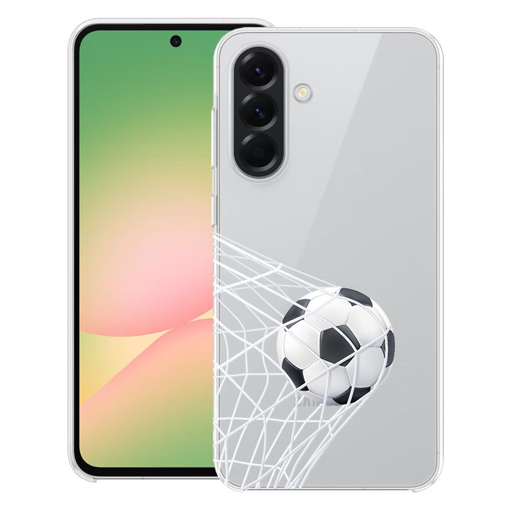 BestCase® Tok Samsung Galaxy A17 5G-hez Football Designnal - Goooaaall, Átlátszó Vékony Szilikon, Ütésálló, 2059629 T 775