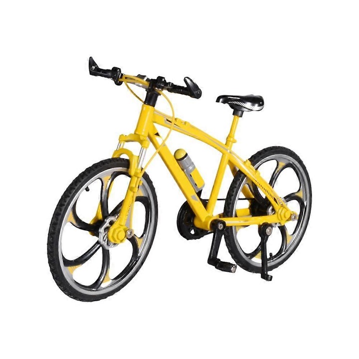 Automacheta, ötvözött kerékpár modell, 17.5x13cm, sárga