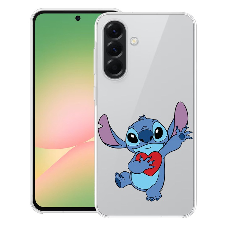 BestCase® Samsung Galaxy A17 5G tok Love Stitch dizájnnal, átlátszó vékony szilikon, ütésálló, 2059629 T 1889
