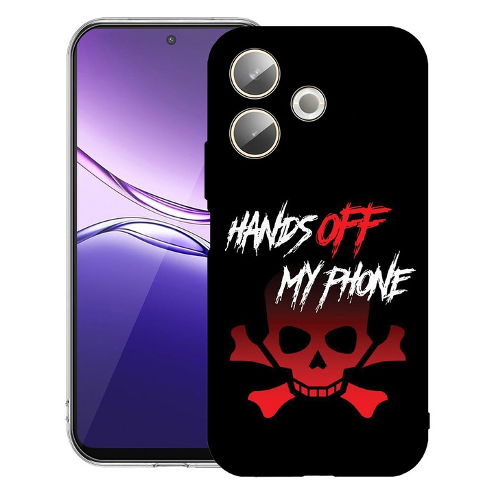 BestCase® Husa pentru Xiaomi Redmi 13x / Poco M6 4G cu Design Hand Of My Phone, Clear Slim Silicon, Antisoc, 2052035 T 1166