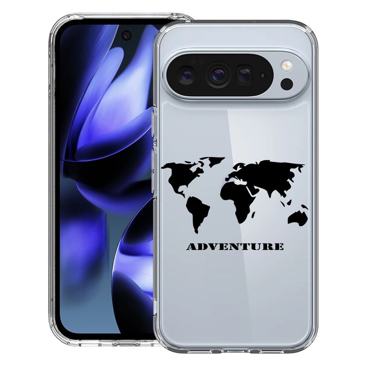 BestCase® Husa pentru Google Pixel 10 / Pixel 10 Pro cu Design Adventure, Clear Slim Silicon, Antisoc, 2042412 T 734