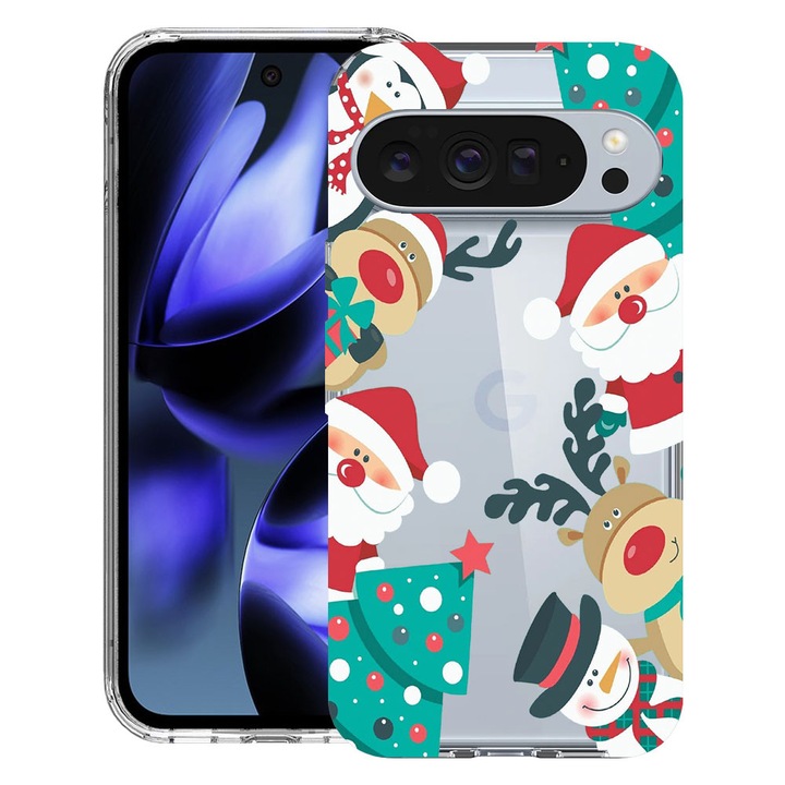 BestCase® Husa pentru Google Pixel 10 / Pixel 10 Pro cu Design Xmas, Clear Slim Silicon, Antisoc, 2042412 T 338