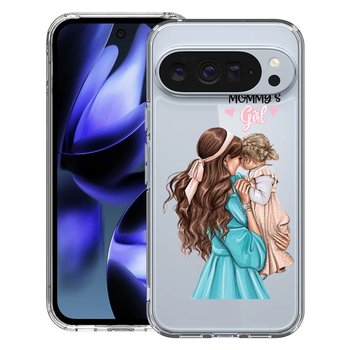 BestCase® Husa pentru Google Pixel 10 / Pixel 10 Pro cu Design Mommy's Girl, Clear Slim Silicon, Antisoc, 2042412 T 555