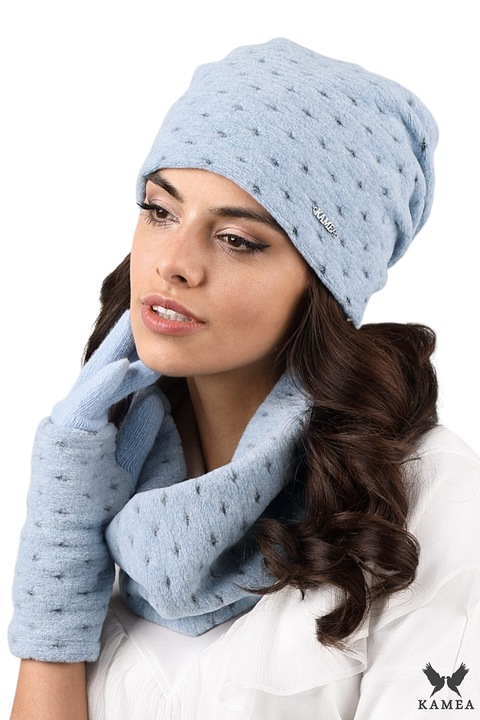 Дамски шал KAMEA, многоцветен, 100% топъл материал, с поларна подплата, произведен в Полша