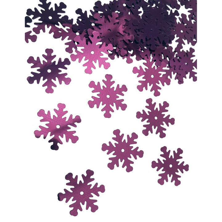 Set de paiete fucsia 2 cm, KAMEA, 100 bucati