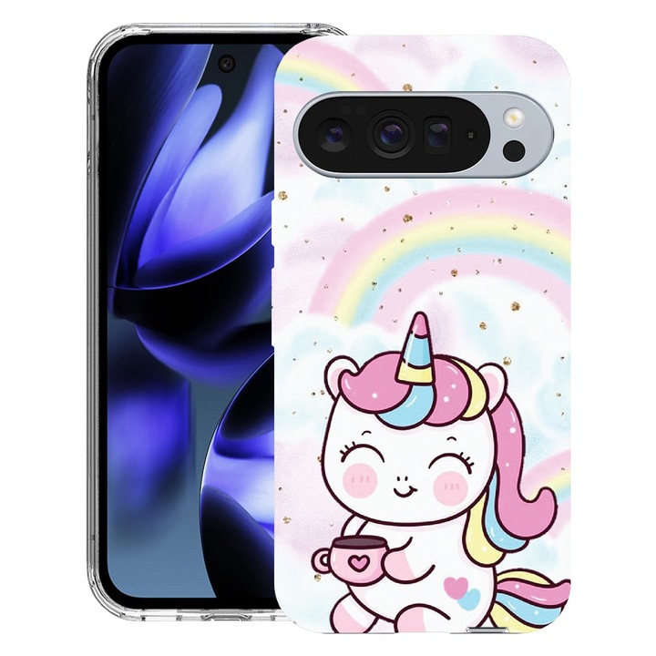 BestCase® Husa pentru Google Pixel 10 / Pixel 10 Pro cu Design Little Unicorn, Clear Slim Silicon, Antisoc, 2042412 T 1212