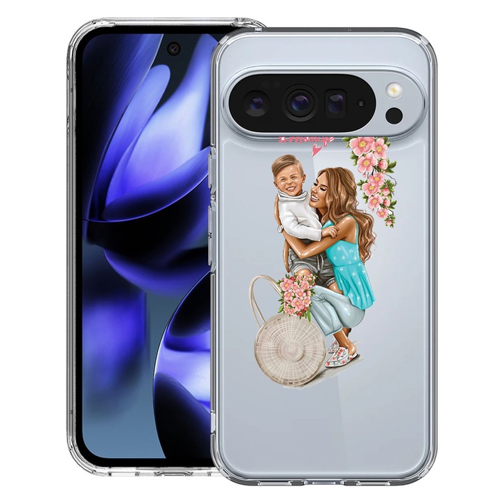 BestCase® Husa pentru Google Pixel 10 / Pixel 10 Pro cu Design Mom Life With a Boy, Clear Slim Silicon, Antisoc, 2042412 T 559