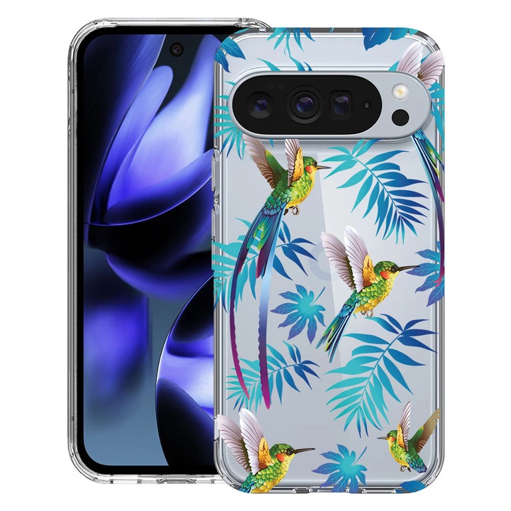 BestCase® Husa pentru Google Pixel 10 / Pixel 10 Pro cu Design Wild Tropical, Clear Slim Silicon, Antisoc, 2042412 T 186