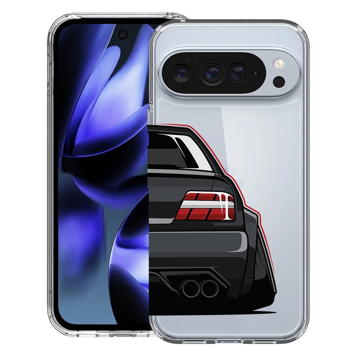 BestCase® Husa pentru Google Pixel 10 / Pixel 10 Pro cu Design Sexy Tail Light E36, Clear Slim Silicon, Antisoc, 2042412 T 1447