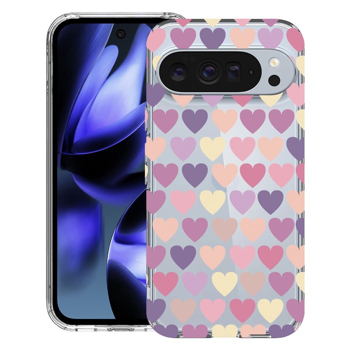 BestCase® Husa pentru Google Pixel 10 / Pixel 10 Pro cu Design Hearth, Clear Slim Silicon, Antisoc, 2042412 T 34