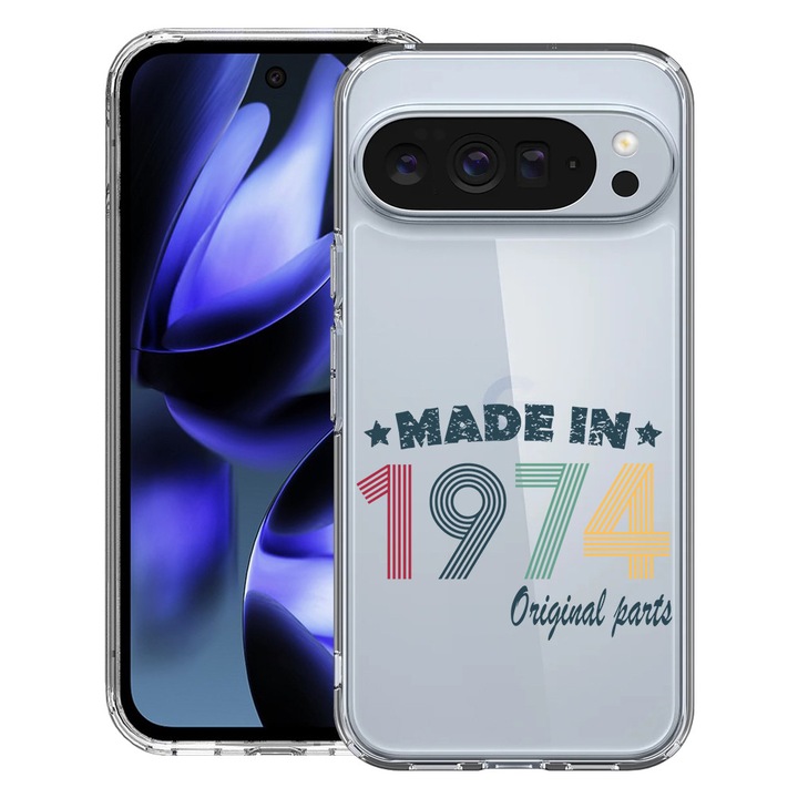 BestCase® Husa pentru Google Pixel 10 / Pixel 10 Pro cu Design Original Parts 1974, Clear Slim Silicon, Antisoc, 2042412 T 1991