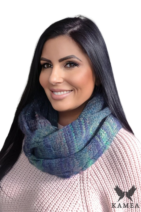 Дамски шал KAMEA KALI, зелен, мек материал, произведен в Полша