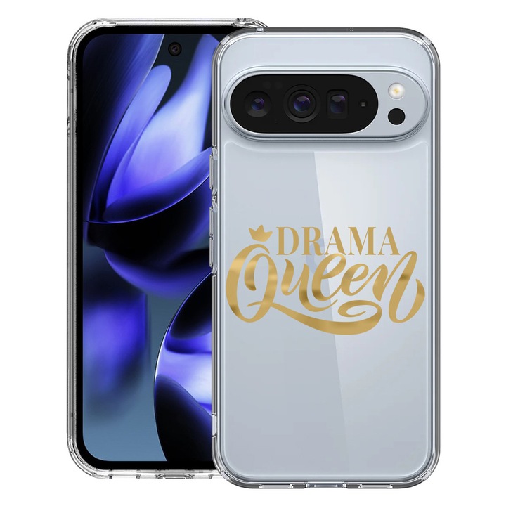 BestCase® Husa pentru Google Pixel 10 / Pixel 10 Pro cu Design Queen, Clear Slim Silicon, Antisoc, 2042412 T 1802
