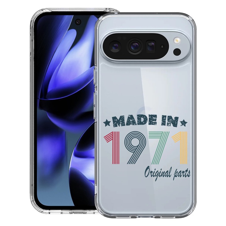 BestCase® Husa pentru Google Pixel 10 / Pixel 10 Pro cu Design Original Parts 1971, Clear Slim Silicon, Antisoc, 2042412 T 1988
