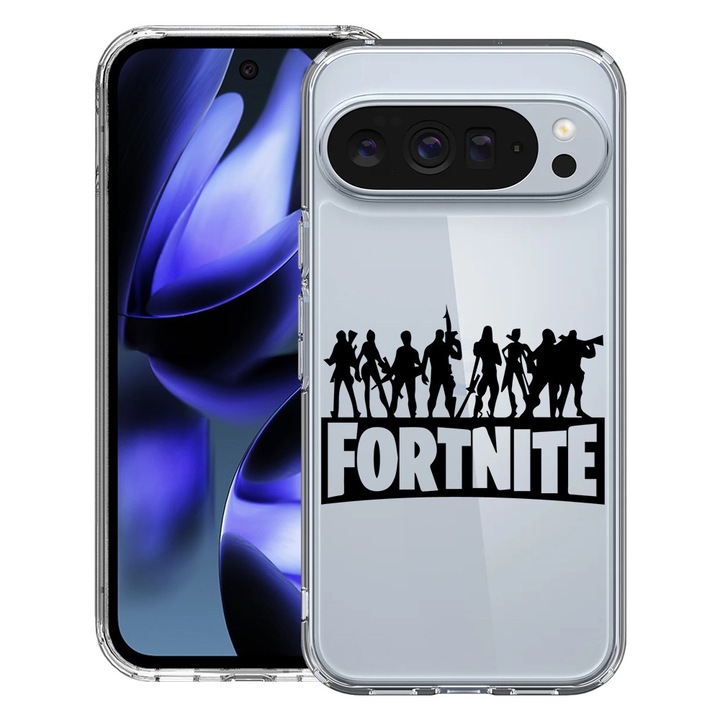 BestCase® Husa pentru Google Pixel 10 / Pixel 10 Pro cu Design Fortnite, Clear Slim Silicon, Antisoc, 2042412 T 1629