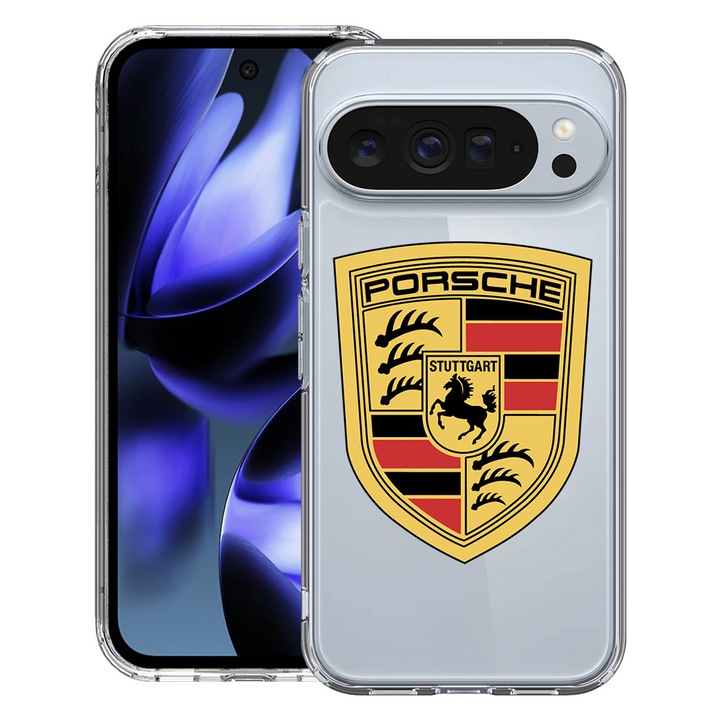 BestCase® Husa pentru Google Pixel 10 / Pixel 10 Pro cu Design Porsche, Clear Slim Silicon, Antisoc, 2042412 T 1722