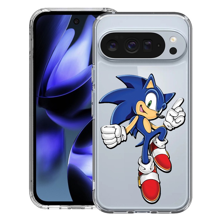 BestCase® Husa pentru Google Pixel 10 / Pixel 10 Pro cu Design Sonic Boom, Clear Slim Silicon, Antisoc, 2042412 T 1614