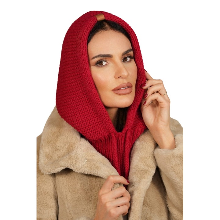 Gluga KAMEA, rosie, 85% acril, 15% poliamida