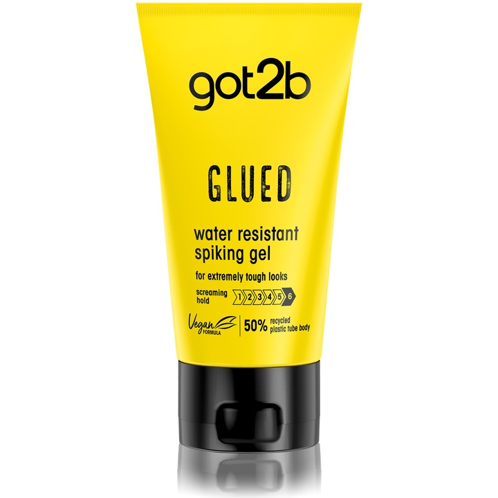 Gel pentru par, rezistent la apa, got2b Gel Spiking Glued, 150 ML