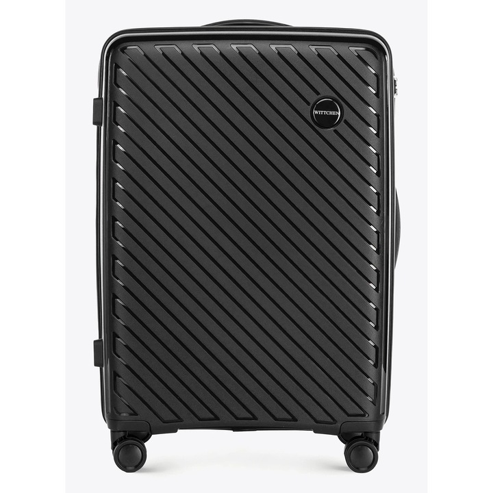 Комплект куфари WITTCHEN Raya Line, 3 размера, полипропилен, черен, 56x36x23см, 66x41x27см, 76x46x30см