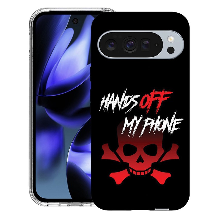 BestCase® Husa pentru Google Pixel 10 / Pixel 10 Pro cu Design Hand Of My Phone, Clear Slim Silicon, Antisoc, 2042412 T 1166