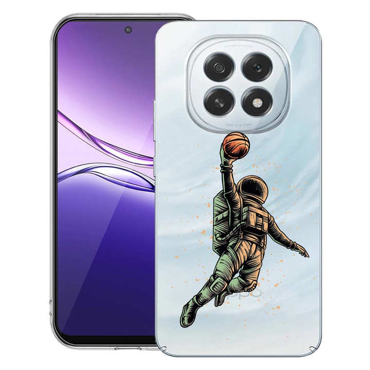 BestCase® Калъф за OPPO F29 с дизайн Астронавт Баскетболист, Прозрачен Тънък Силиконов, Противошоков, 2052036 T 1003