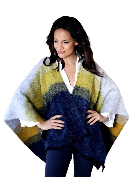 Poncho dama, KaMeA, Gri, One Size INTL