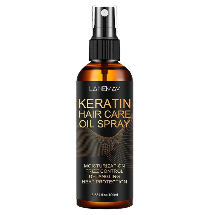 Спрей за коса с кератин, грижа против накъдряне, 100 мл, комплект от 1 бр.
