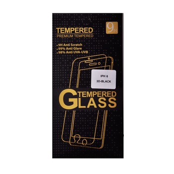 Folie Sticla Securizata Iphone 6/6S Black 3D Folie Sticla Securizata Iphone 6/6S Black 3D