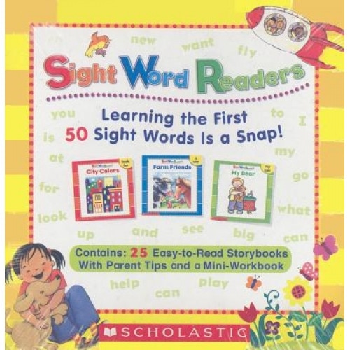 Sight Word Readers Boxed Set: Learning the First 50 Sight Words Is a Snap! [With Mini-Workbook],