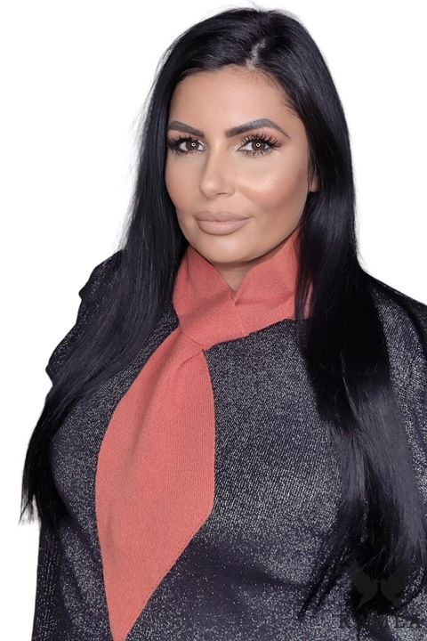 Дамски шал KAMEA, вълна, червен