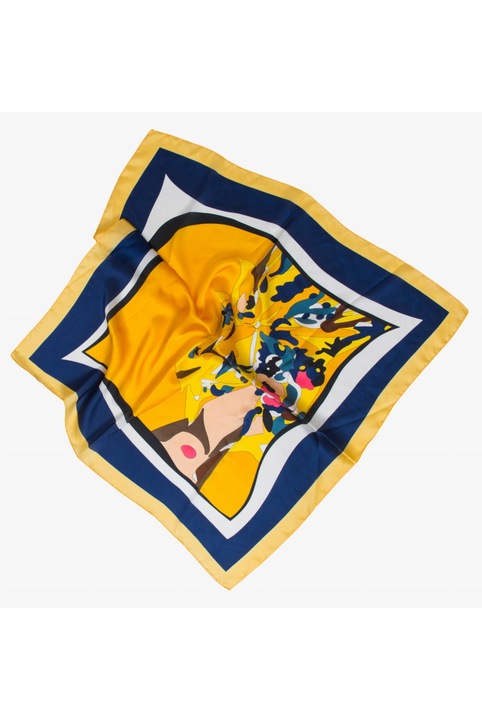 Шал KAMEA, модел APASZKA-M12, многоцветен, от коприна и вискоза