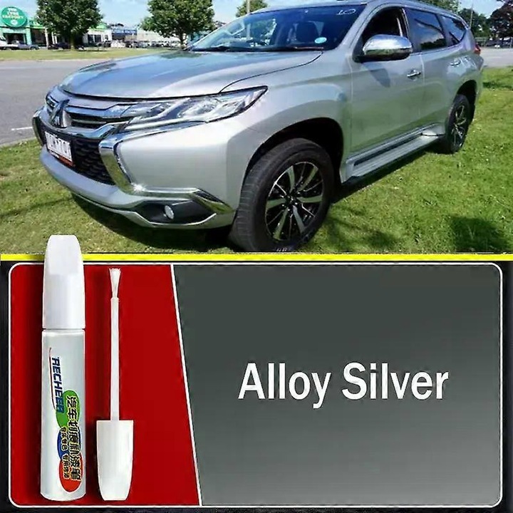 Молив за ретуширане на боя за автомобил Mitsubishi Pajero, сребрист, аксесоари за грижа за автомобила