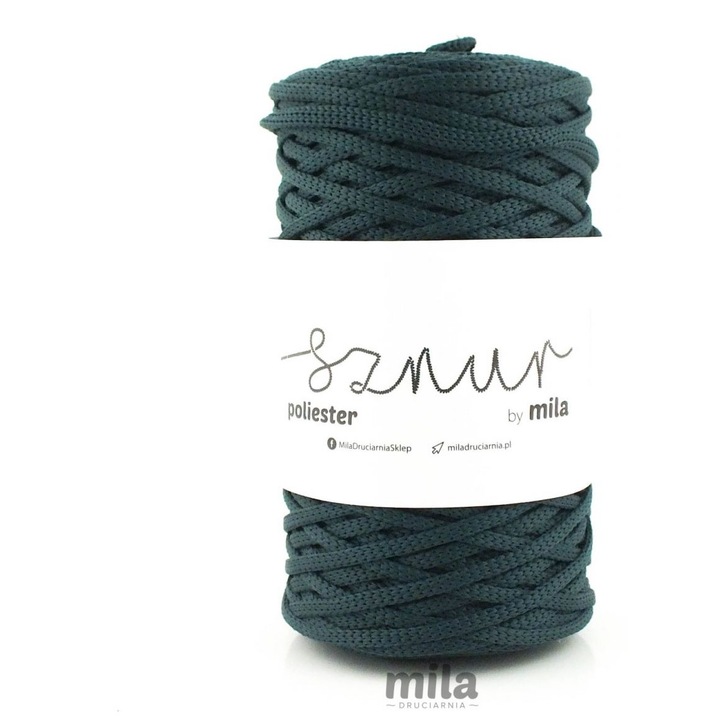 Mila poliészter zsinór, lapos, 5mm, 100m, 152 üveg