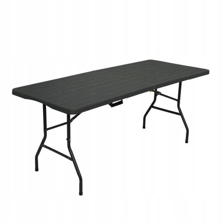 Сгъваема маса за къмпинг, Nils Camp, 180x74 см, антрацит, капацитет 150 кг