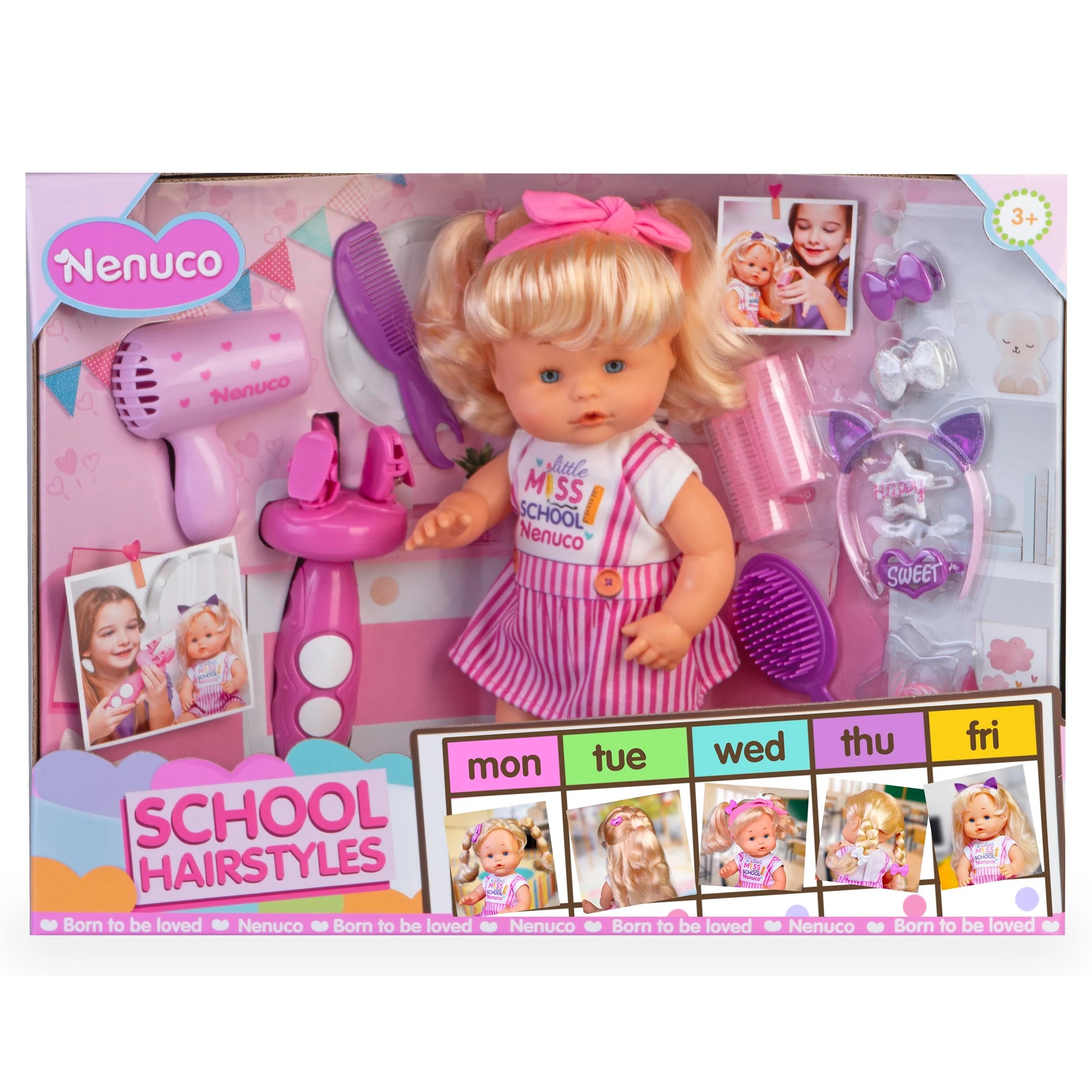 Кукла бебе Nenuco прически, NFNA7000