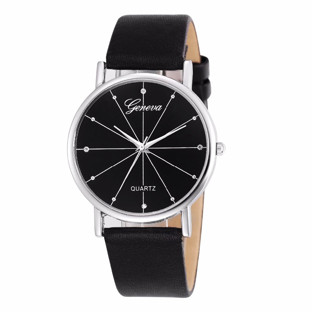 Ceas de dama elegant Geneva, curea piele, CS204