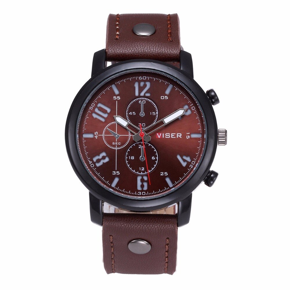 Ceas Barbatesc Viser CS203, stil casual, curea piele