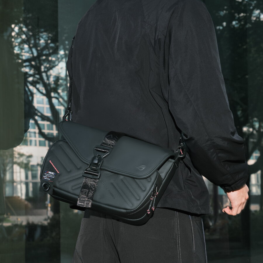 Geanta laptop Asus ROG SLASH SLING BAG 4.0, neagra