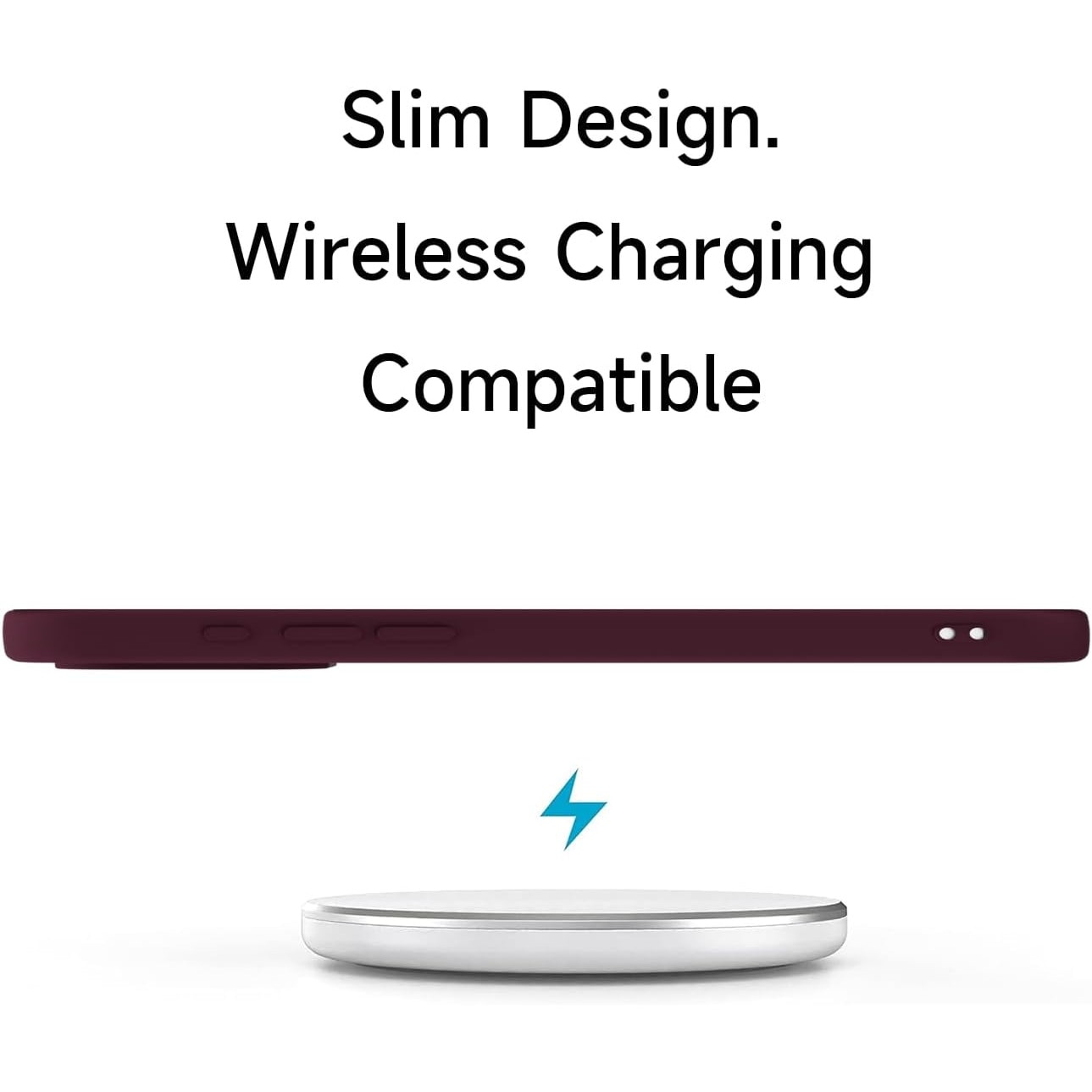 Husa Soft Touch, slim, ALC Mobile, anti soc, compatibila cu IPhone 17 Pro Max, Visiniu Tpu