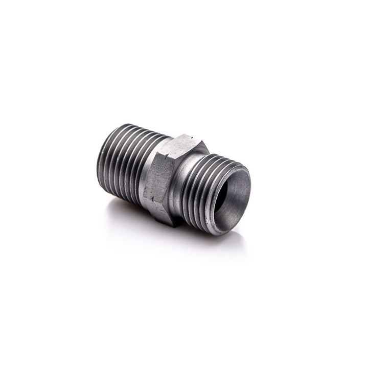 Niplu 1/2'' BSP - NPT, POLBERIS, otel galvanizat, dimensiune 1/2", aplicatii industriale