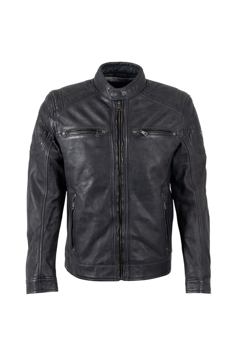 Geaca de Piele Barbati Mauritius Bleumarin MMVitum, Bleumarin