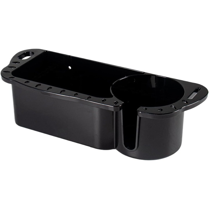 Geanta de pescuit multifunctionala, neagra, cu suport pentru cana, pentru unelte si accesorii de pescuit