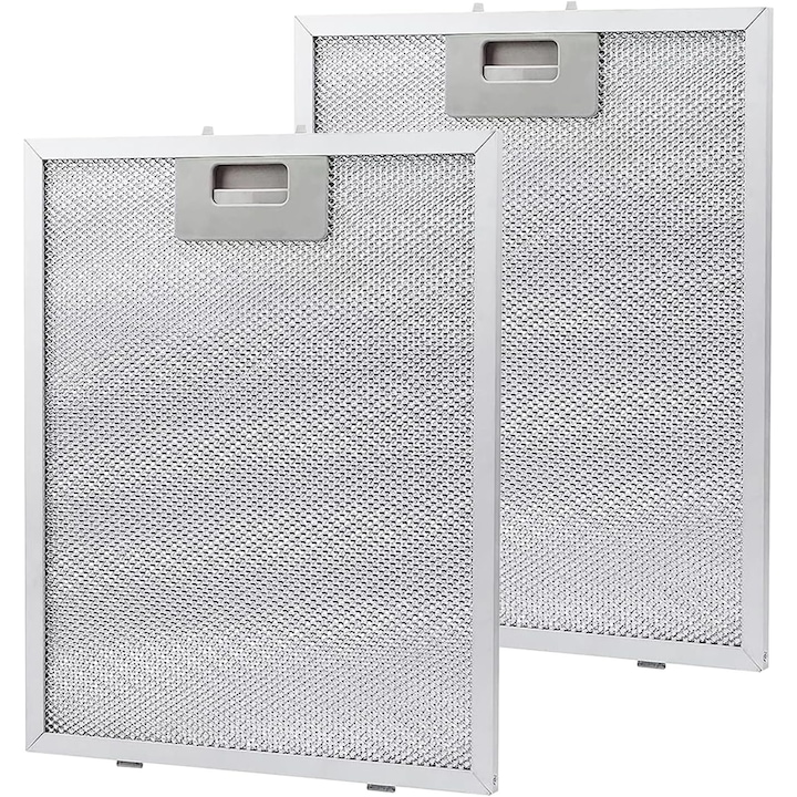 2 метални филтъра за мазнини за абсорбатор, аксесоари от алуминий, универсални абсорбатори