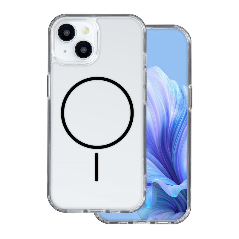 Husa pentru Iphone 17 Pro clear thin mag black